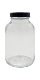 1L Glass powder Jar 